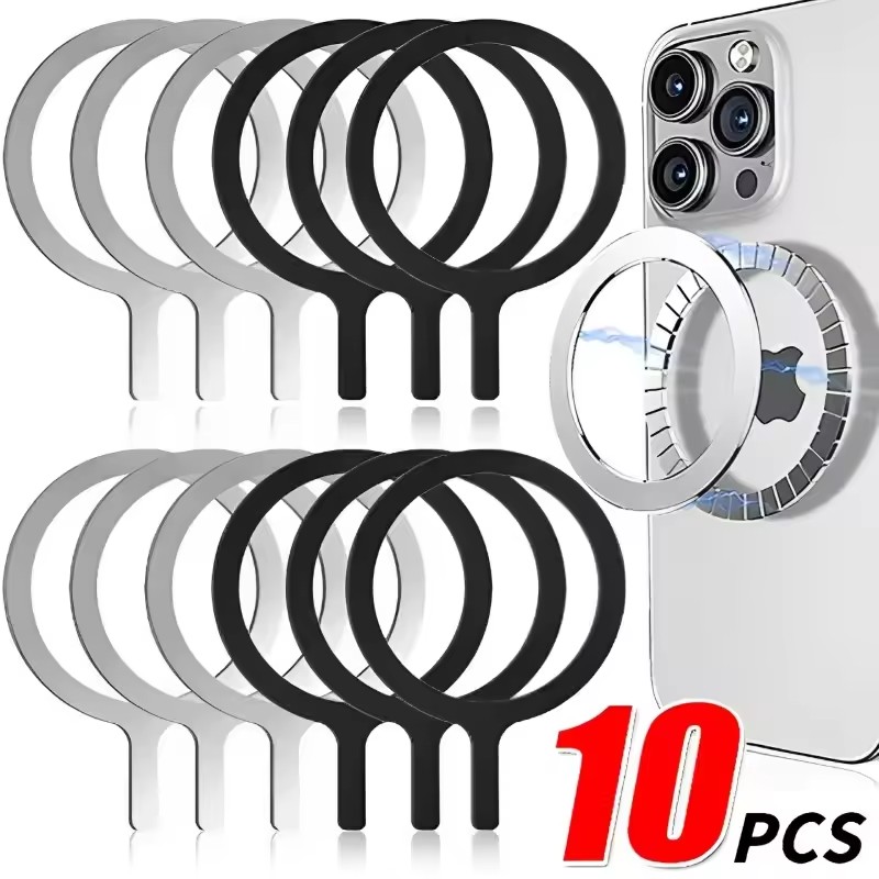 Wireless Car Charger - Universal Magnet Sticker Magnetic Adapter Ring