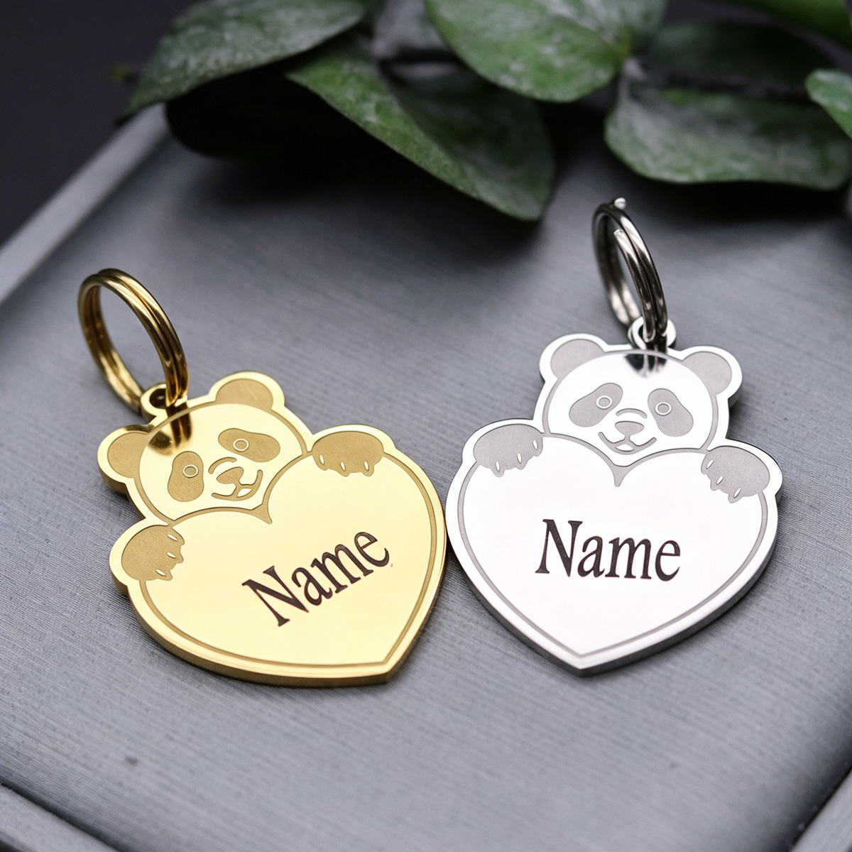 Cute Animal Panda Heart Custom - đánh giá và giá Car Accessories Name