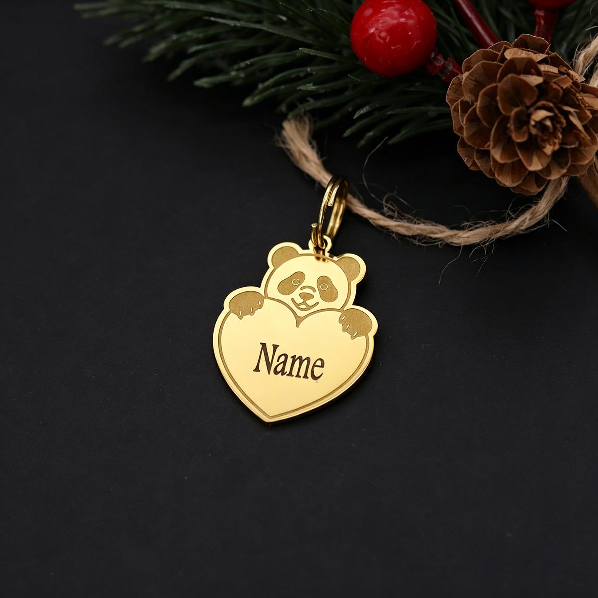 Cute Animal Panda Heart Custom - đánh giá và giá Car Accessories Name