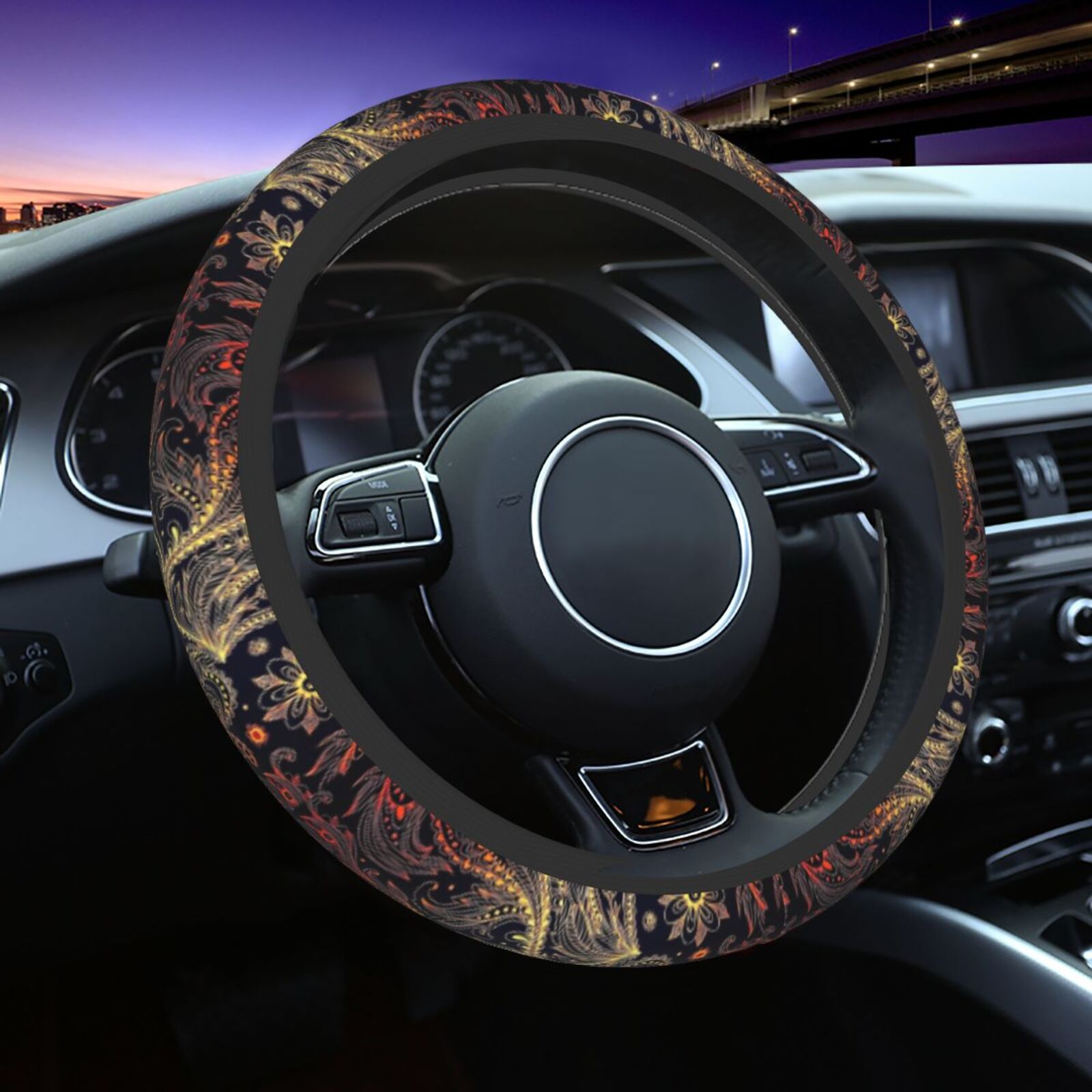 Phoenix Feather Print Steering - đánh giá và giá Car Accessories Phoenix