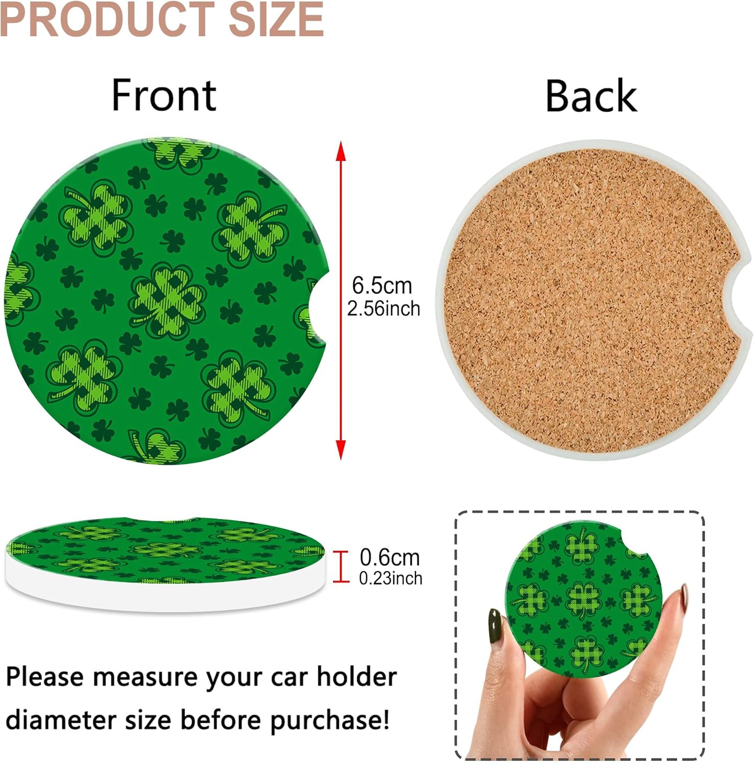 Car Coaster for Cup Holders,Gr - đánh giá và giá Car Accessories Cork