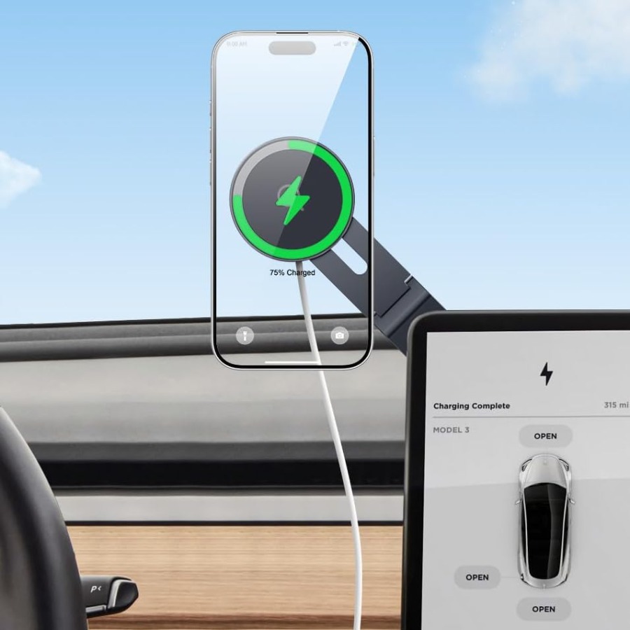 Tesla Phone Mount Charger: 15W - đánh giá và giá Wireless Car Charger