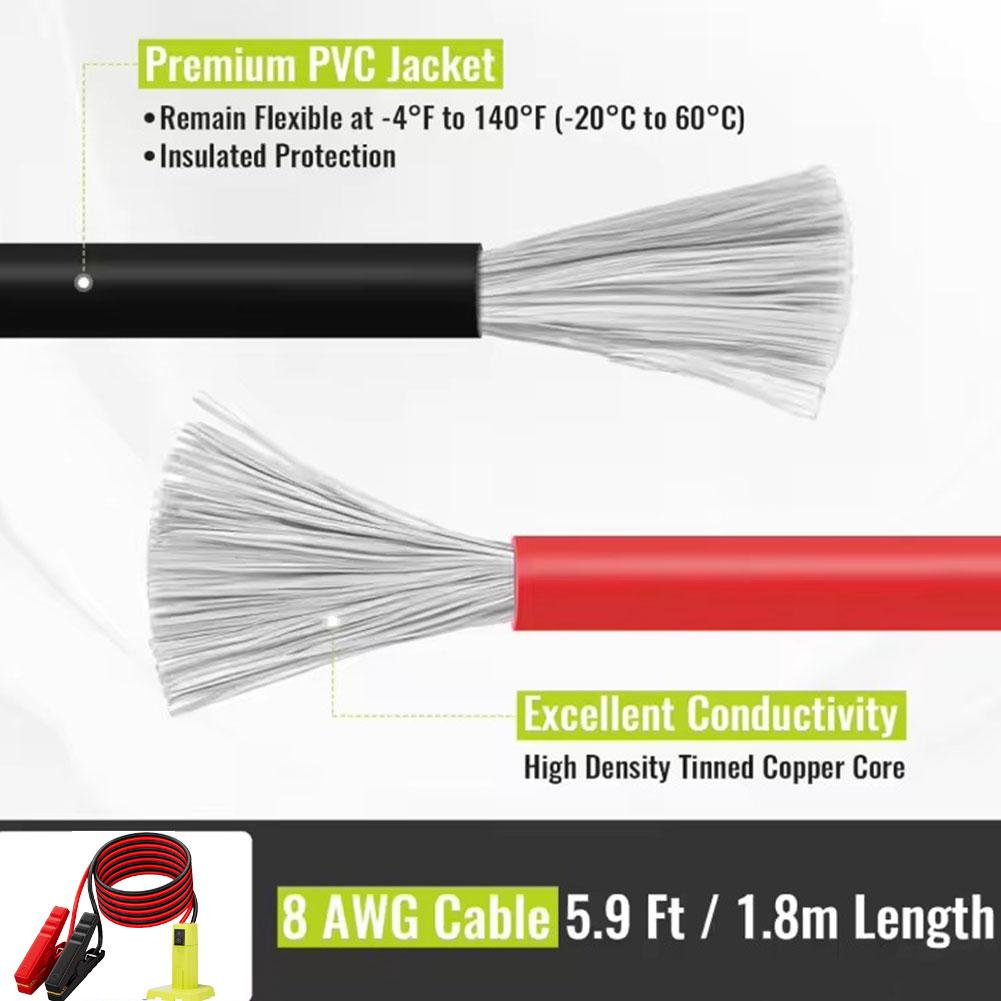 Jumper Cables Adapter For Ryob - đánh giá và giá Portable Jump Starter