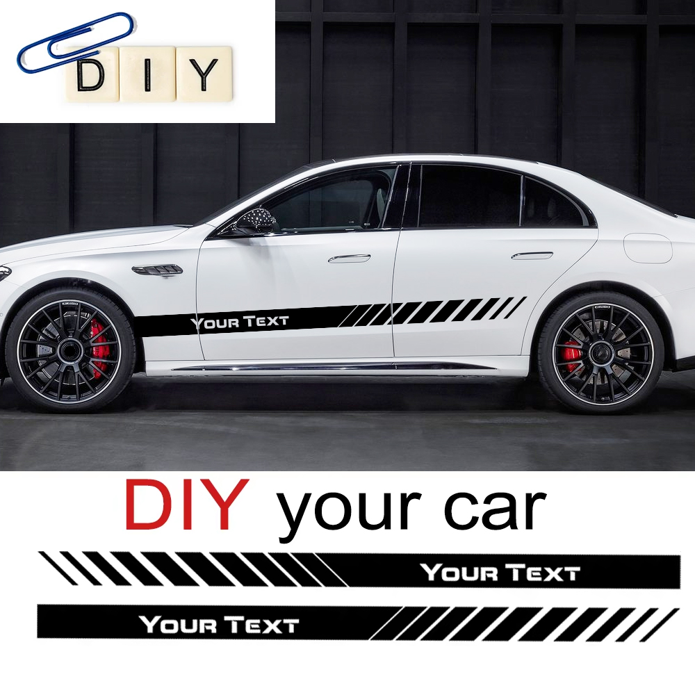 Custom Text Car Side Door Stri - đánh giá và giá Car Accessories Name