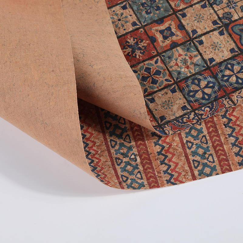 Cork Printed PU Leather Fabric - đánh giá và giá Car Accessories Cork