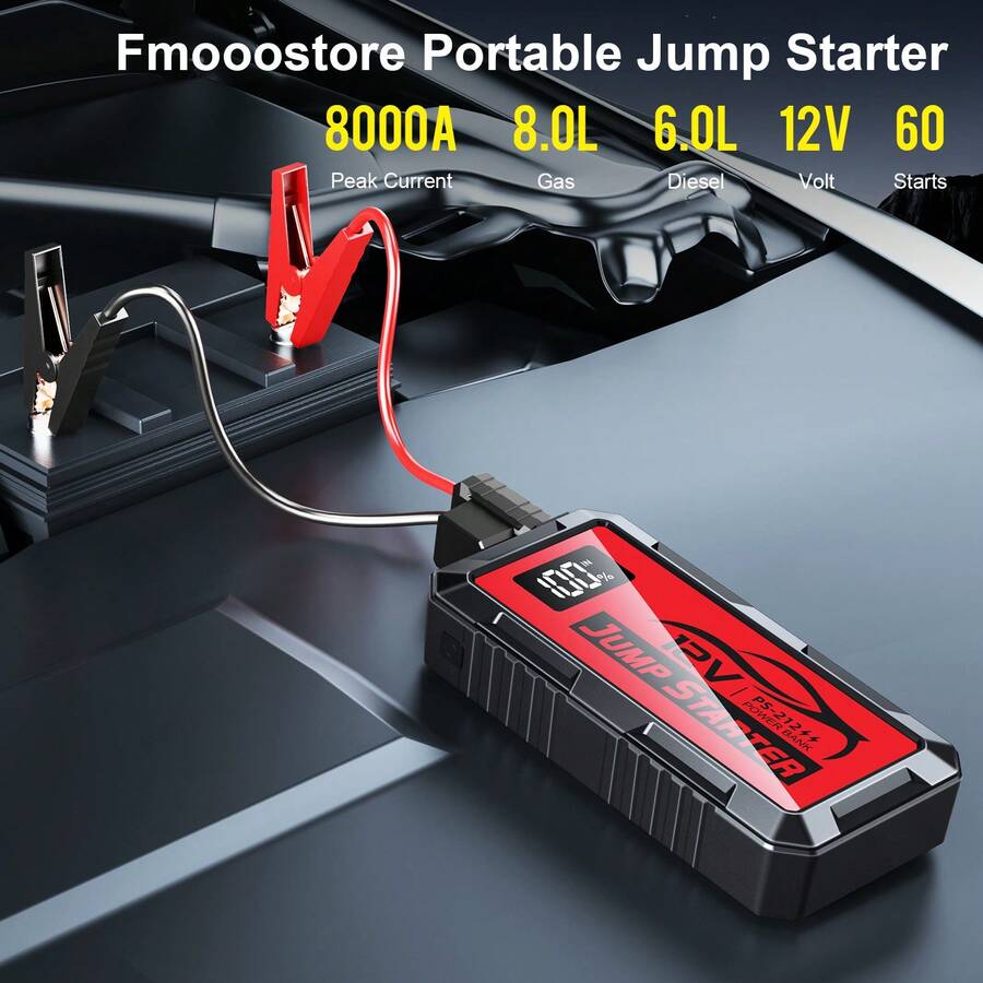 8000A Car Jump Starter, 12V Ju - đánh giá và giá Portable Jump Starter