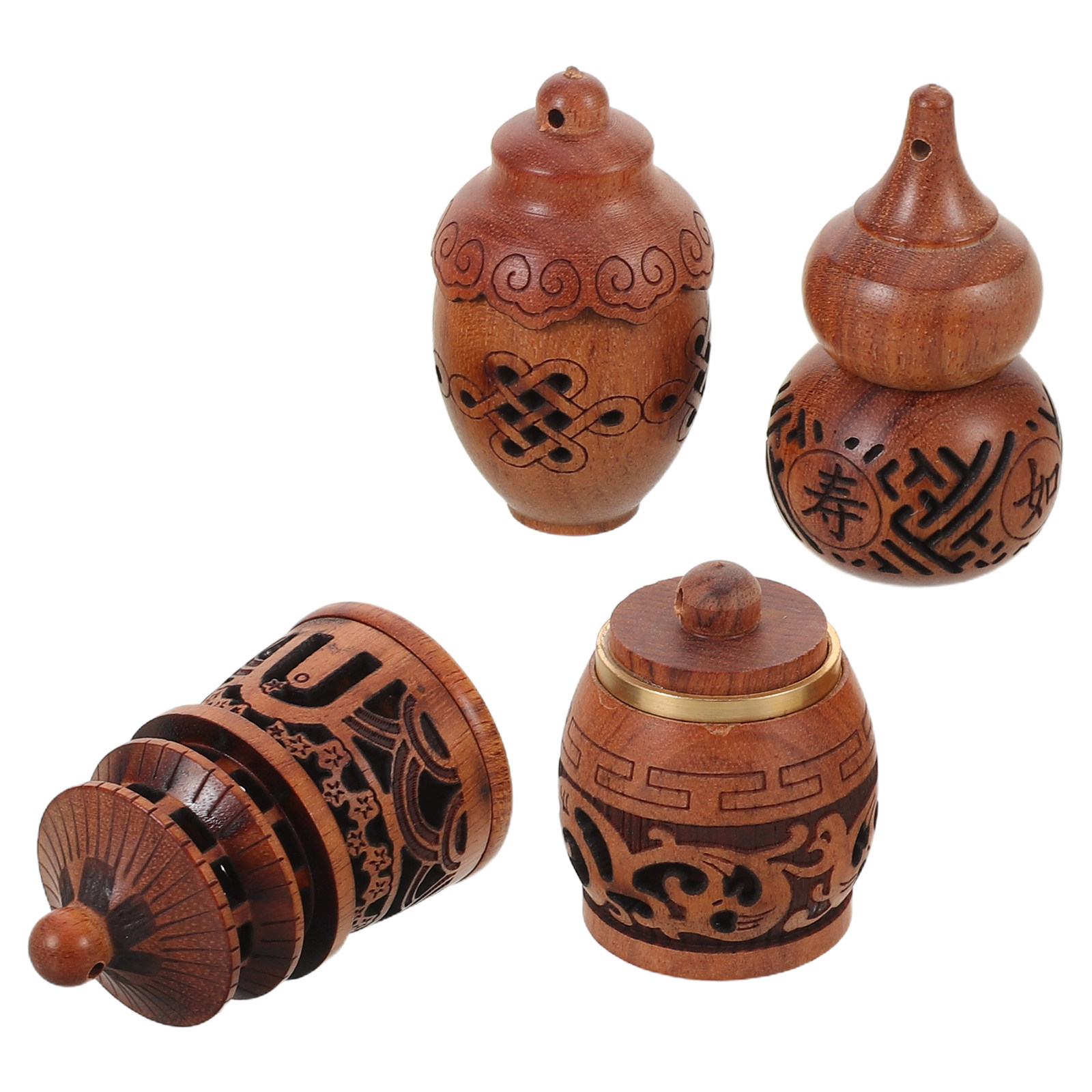 4Pcs Wooden Hollow Carved Diff - đánh giá và giá Car Fragrance Diffuser