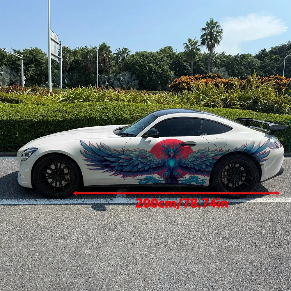 2pcs Colorful Phoenix Car Side - đánh giá và giá Car Accessories Phoenix