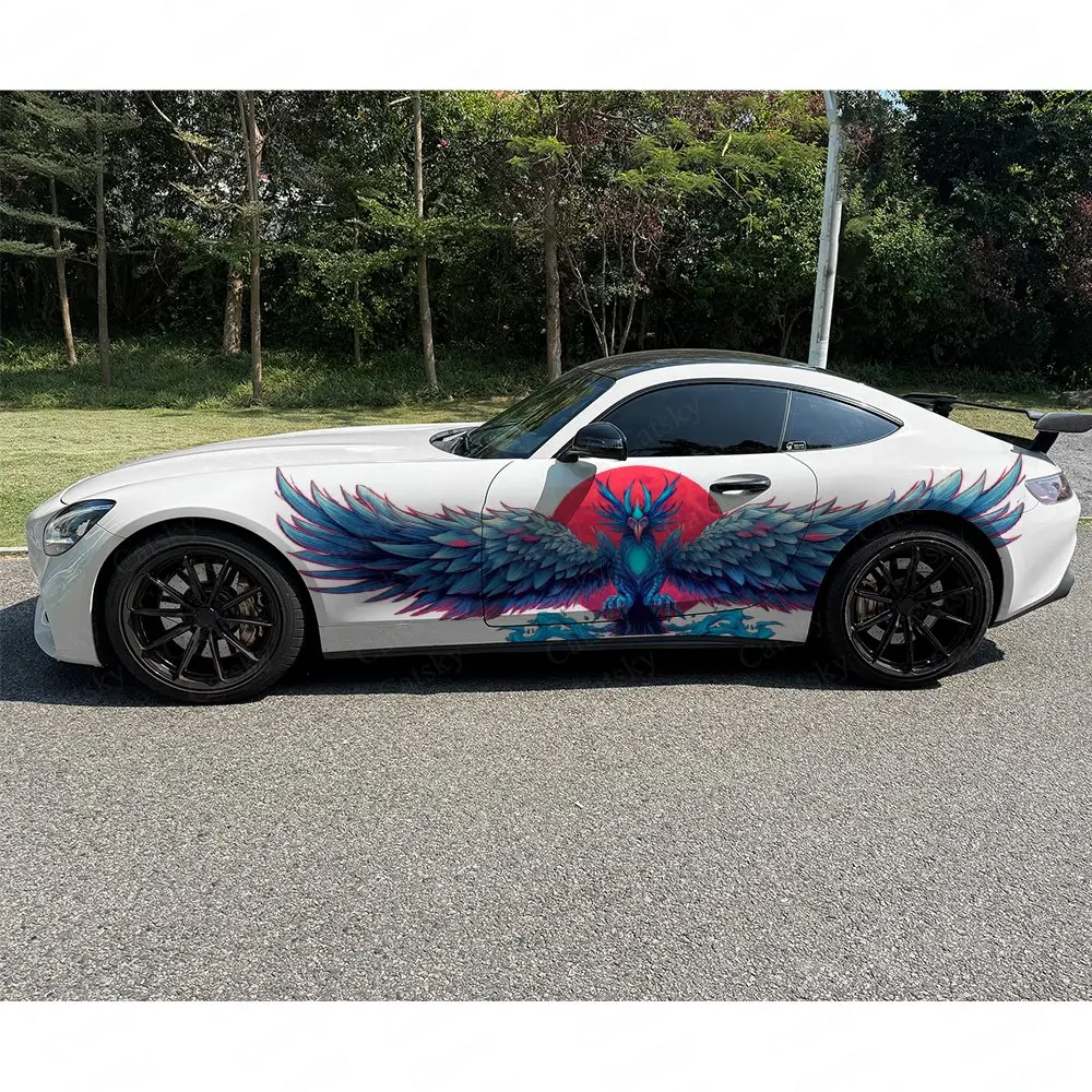 2pcs Colorful Phoenix Car Side - đánh giá và giá Car Accessories Phoenix