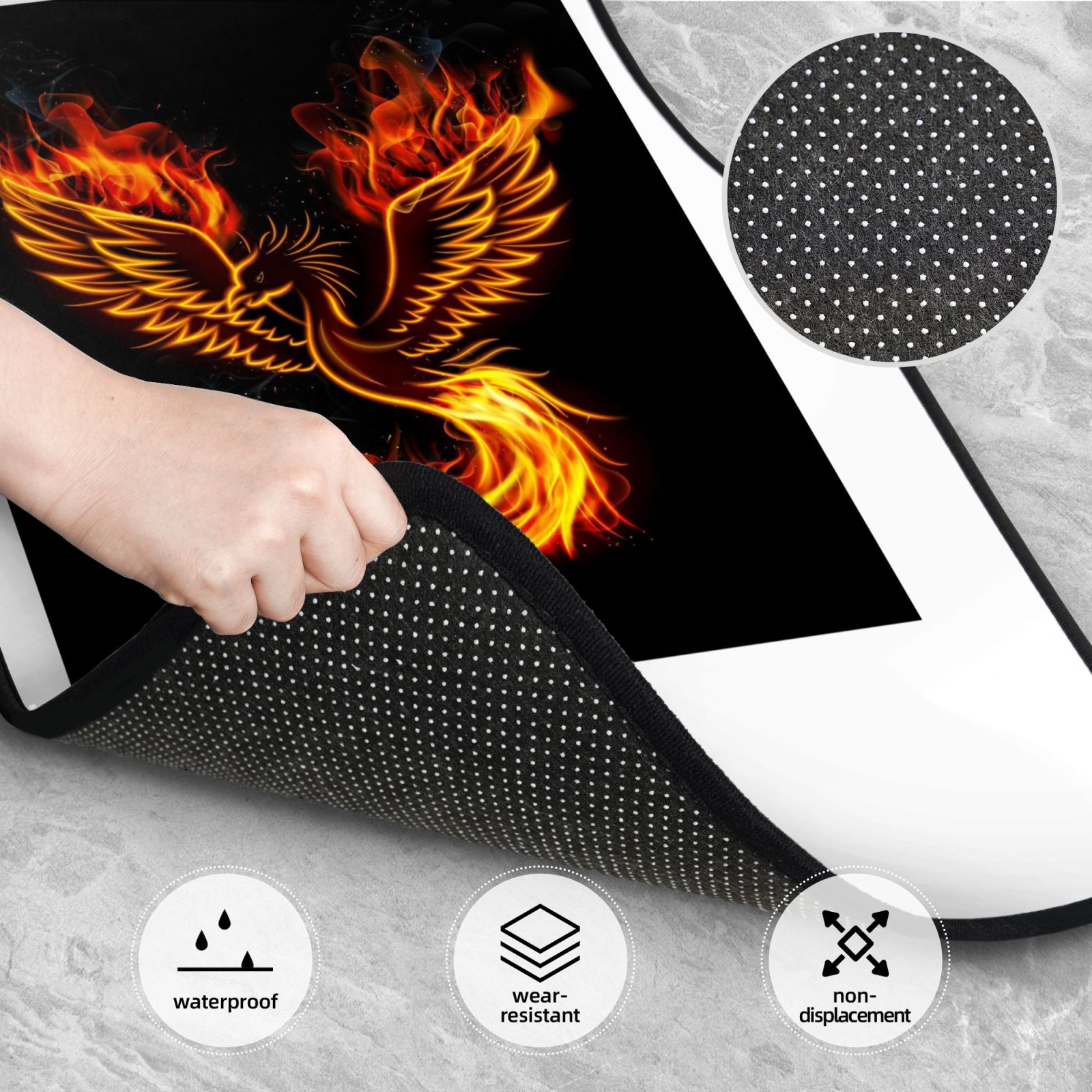 Flame Bird Fire Phoenix Print  - đánh giá và giá Car Accessories Phoenix