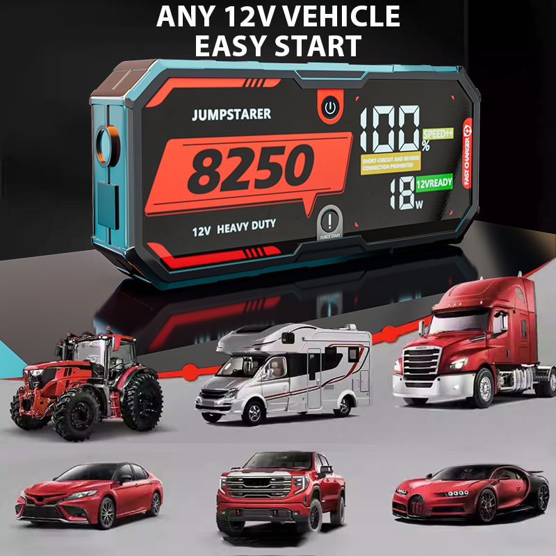 Car Battery 8250 Jump Starter  - đánh giá và giá Portable Jump Starter