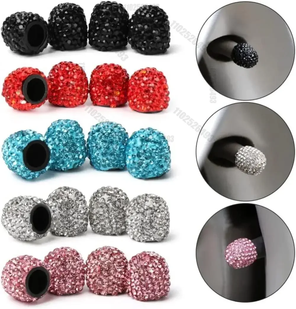 2/4PCS Diamond Car Tire Valve  - đánh giá và giá Steering Wheel Cover